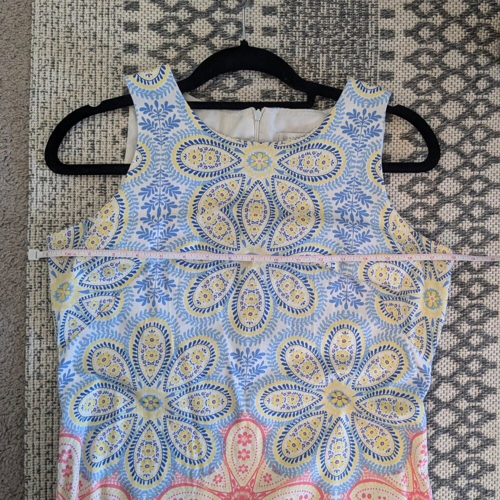London Times Bright Summer A-Line Dress size 8 - Picture 5 of 8